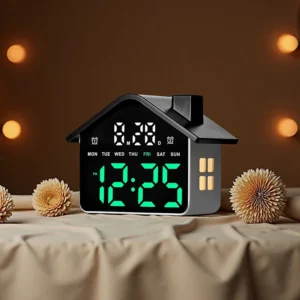 CozyGlow House Digital Clock & Night Light